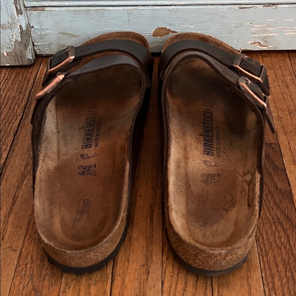 BIRKENSTOCK Arizona Arizona Oiled Leather Slide Sandals - Picture 5 of 13